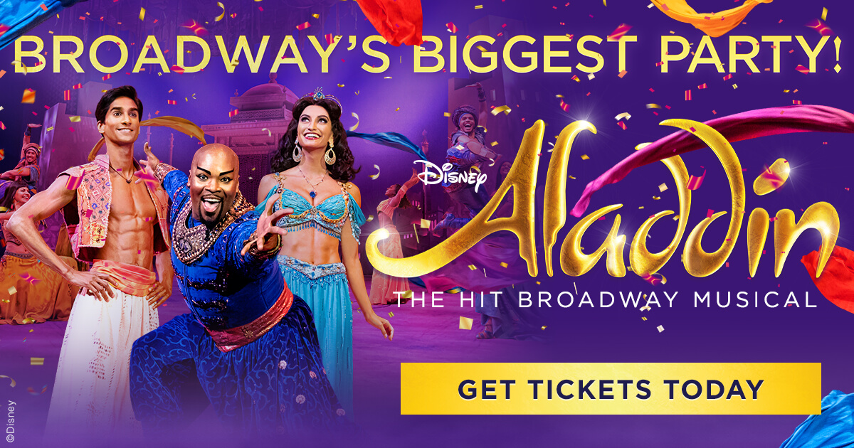 Aladdin the Broadway Musical - Logo Metal Water Bottle - Aladdin